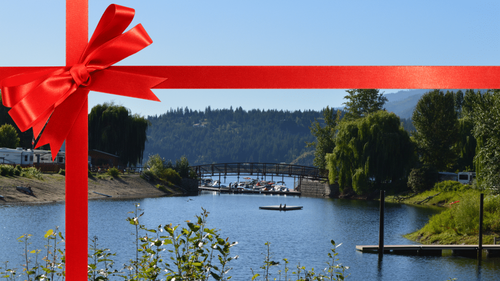 The pristine waters of The Cove at Cottonwood Cove RV Resort.