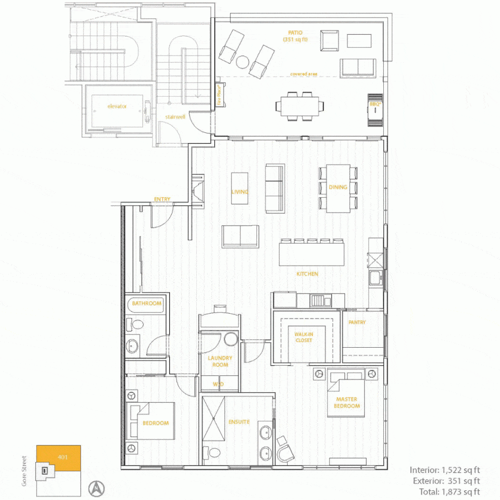 2 bedroom penthouse, kelowna, BC