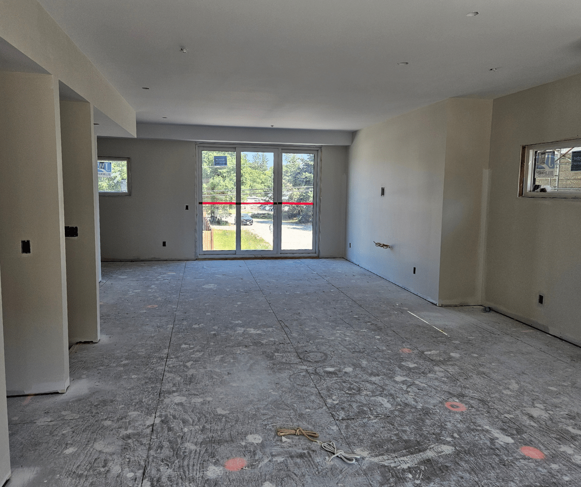 Lakeside Estates townhome drywall interior