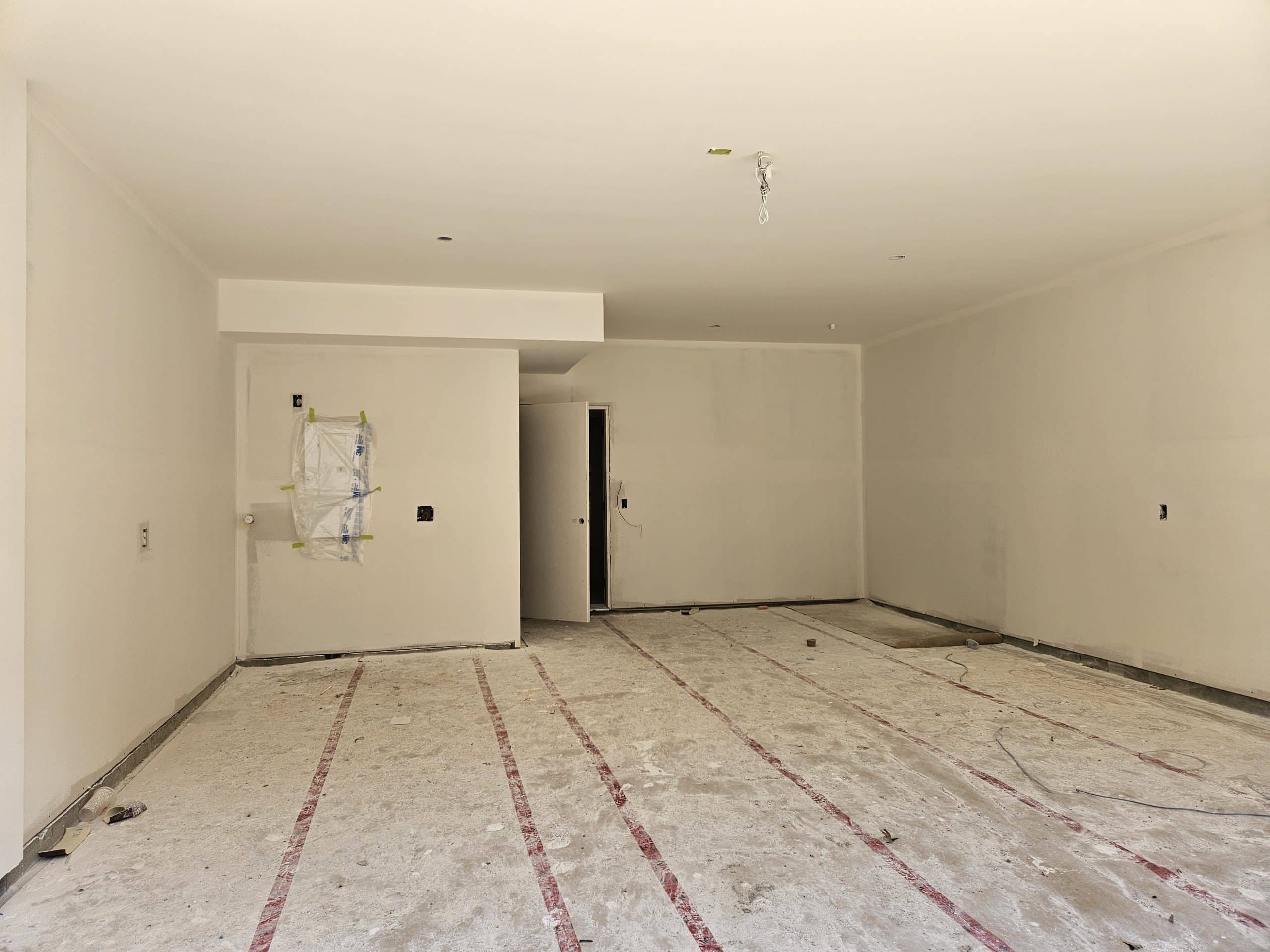 Lakeside estates townhomes construction, interior drywall